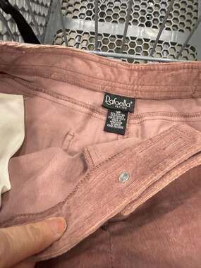 Rafaella Petites Vintage Dusty Rose Corduroy Straight Leg Pants Size 12P